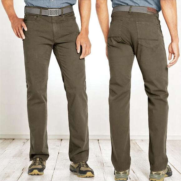 Orvis 1856 5-Pocket Stretch Twill Pants 40x30 Green 2SE9 Fishing Work Gorpcore - Picture 1 of 15